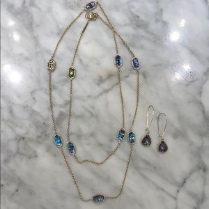 Kendra Scott Necklace and Earring Set